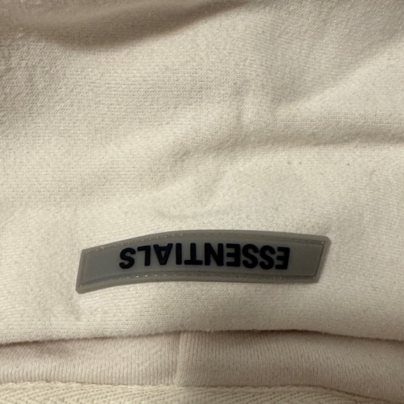 Essentials Beige Hoodie for Men - Picture 6 of 8